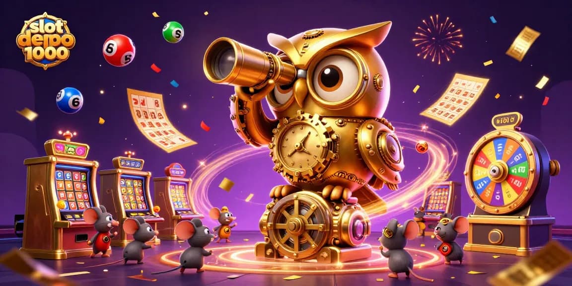 Spin and win at slot depo 1000 with vibrant casino elements and engaging characters.