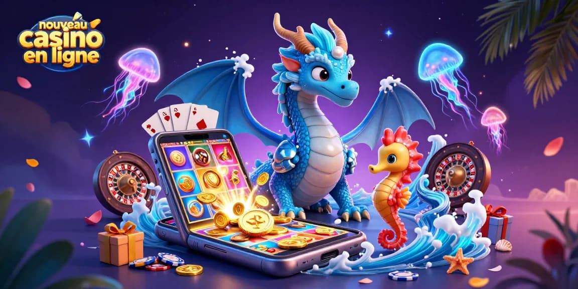 Découvrez les avantages du nouveau casino en ligne à travers une scène colorée et dynamique.