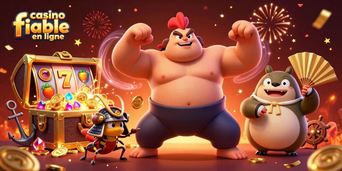 Illustrez-vous avec des jeux de casino, y compris casino fiable en ligne, où un sumo fait le spectacle.