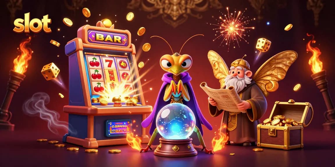 Engage with thrilling slot games as the fortune teller reveals fortunes amidst explosive wins.