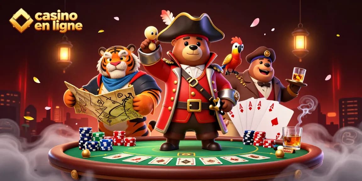 Jouez à des jeux de casino en ligne captivants avec de belles illustrations 3D.