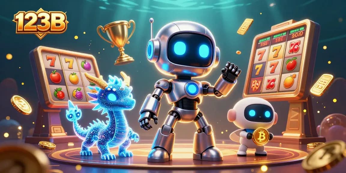 Experience the excitement of 123B with dynamic casino characters and slot elements.