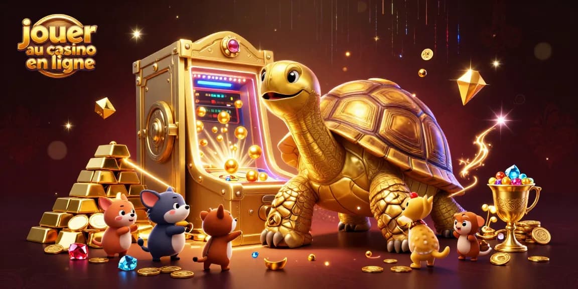 Vibrez en jouant au casino en ligne avec notre tortue géante et ses trésors scintillants !