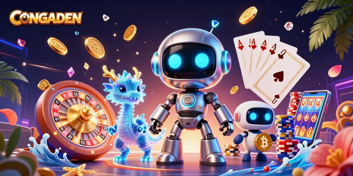 Experience the excitement of CONGADEN with dynamic gaming elements and vibrant visual storytelling.