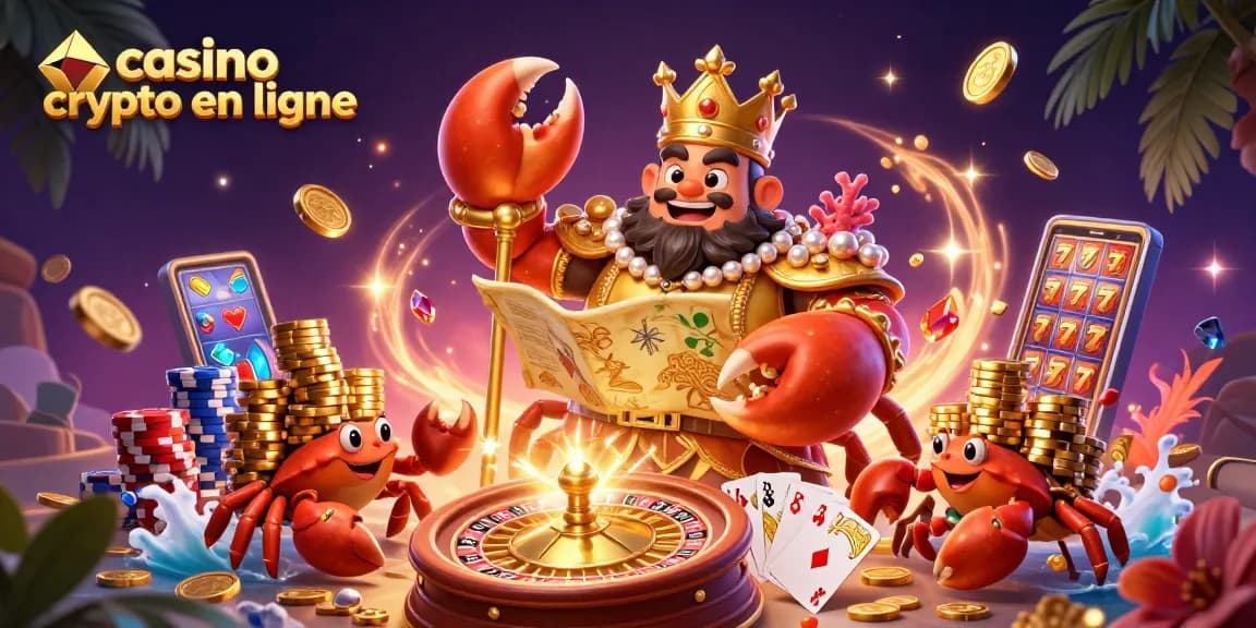 Gagnez des gains avec casino crypto en ligne grâce à une illustration dynamique de jeux d'argent.