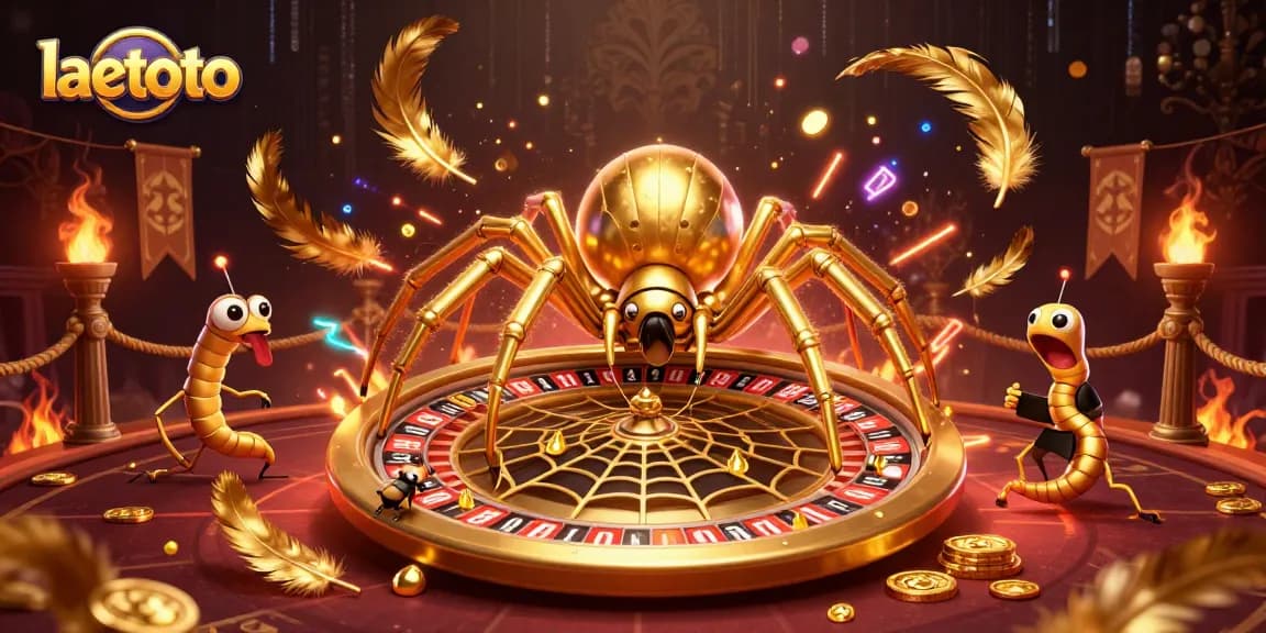Place bets at laetoto's roulette web, where fortunes unravel amidst golden profits.