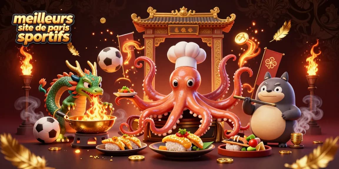 Plongez dans les meilleurs sites de paris sportifs avec notre illustration animée captivante!