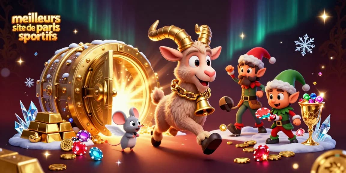 Explorez les meilleurs sites de paris sportifs avec une scène de casino animée et festive.