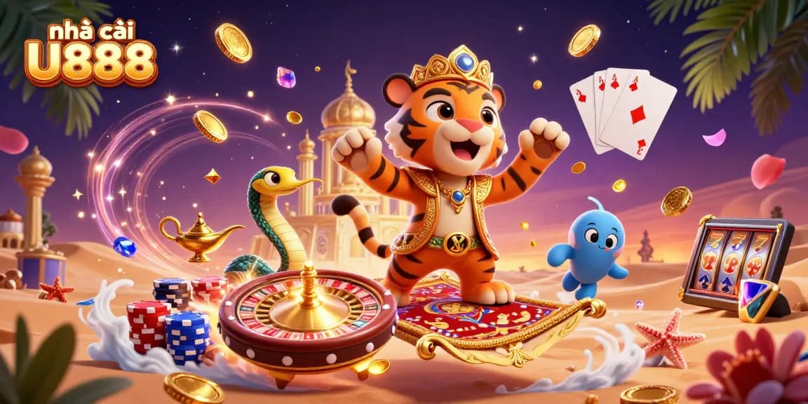 Experience the thrills of nhà cái U888 with a vibrant 3D casino adventure filled with action!