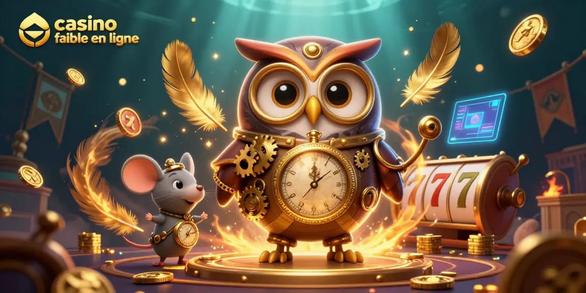 Jouez à des jeux passionnants dans un casino fiable en ligne décoré de personnages steampunk et d'éléments de jeu.