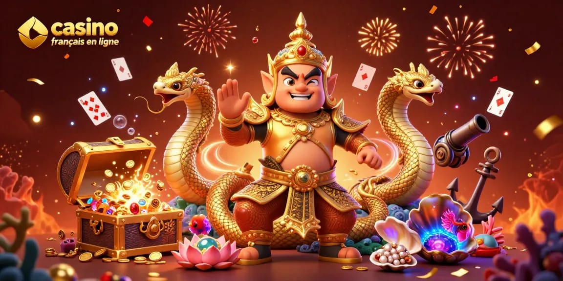 Plongez dans l'univers du casino français en ligne avec des personnages fascinants et des trésors scintillants.