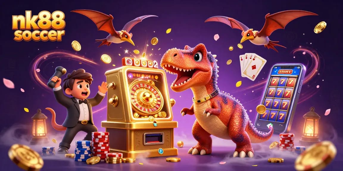 nk88 soccer players enjoying dynamic gameplay as they chase jackpot wins amidst cascading coins.