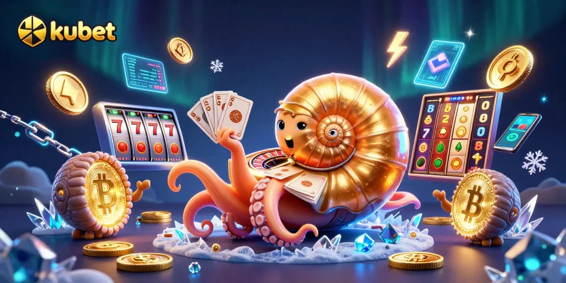 Engage in thrilling kubet gaming with nautilus roulette and neon crypto coins.