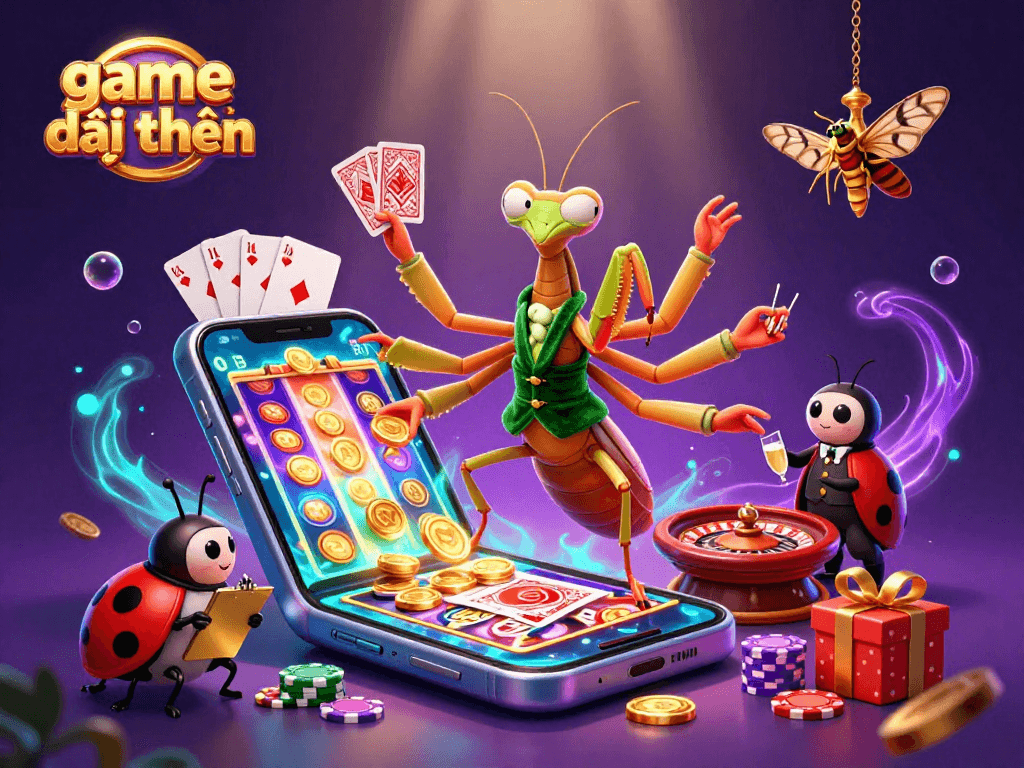 Engage with game đổi thưởng at an electrifying 3D casino featuring vibrant characters and action.