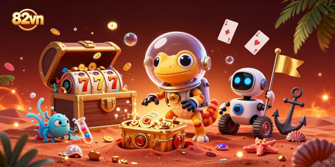 Engage in thrilling wins at 82vn with an exciting Martian casino adventure featuring aliens and golden treasures.