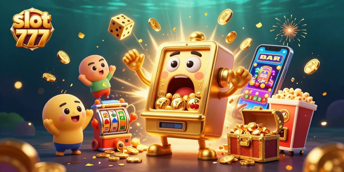 Spin the slot 777 and win exciting prizes with vibrant casino game elements!