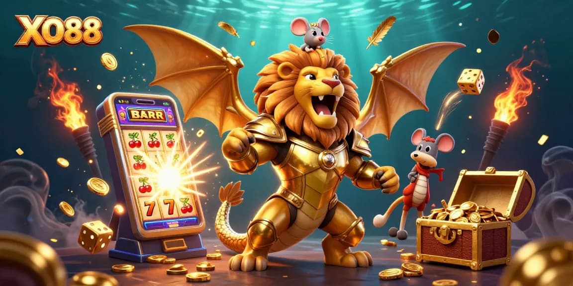 Experience the thrilling world of XO88 as the chimera creature triumphs amidst jackpot excitement.