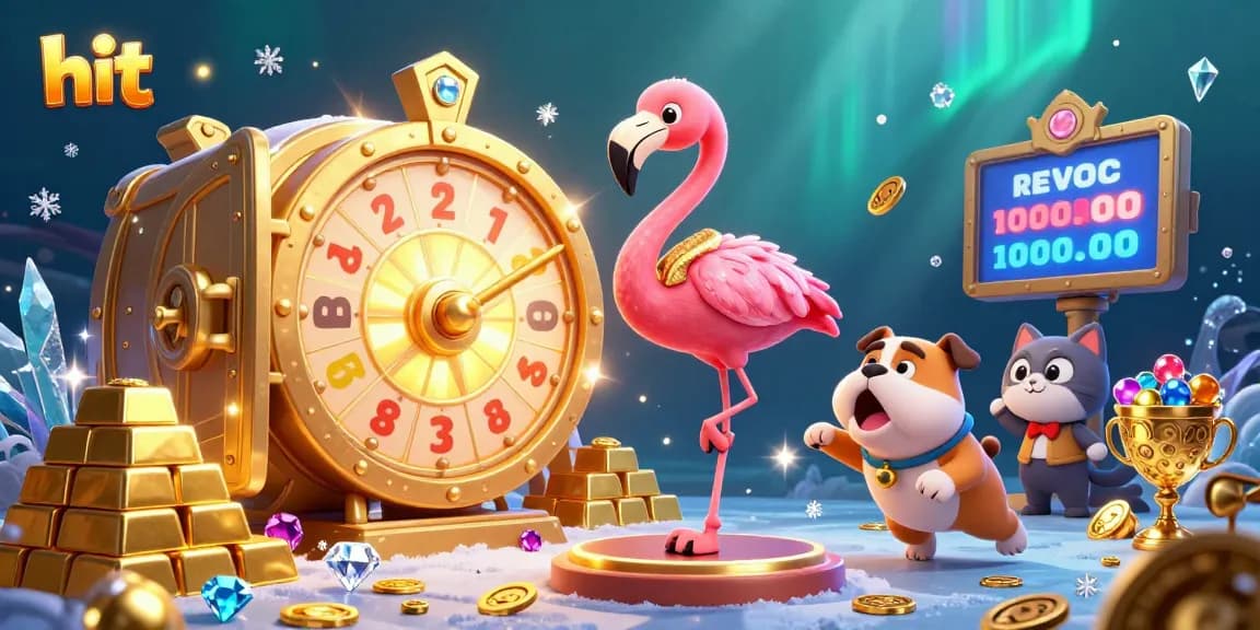 Spin the giant prize wheel at hit, featuring a vibrant game show atmosphere filled with treasures.