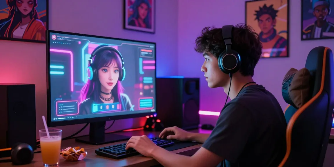 Interactive experience with AI chat NSFW character in vibrant digital environment