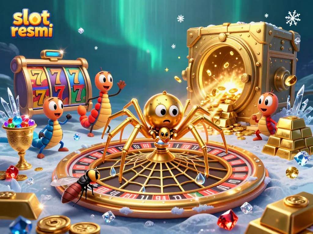 Spin big wins with slot resmi in this vibrant casino scene full of sparkling treasures.