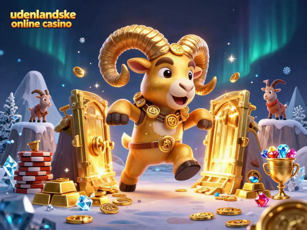 Engage with the vibrant world of udenlandske online casino featuring an energetic scene full of golden treasures and dynamic characters.
