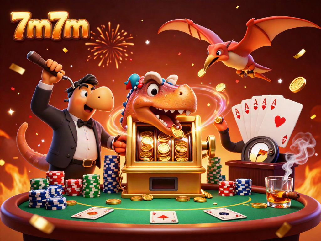 7m7m engages players with slot machine excitement and vivid casino visuals.