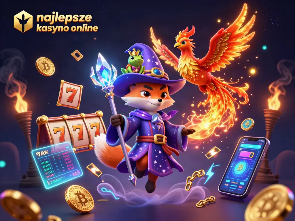 Experience winning at najlepsze kasyno online with magical characters and vibrant game elements.