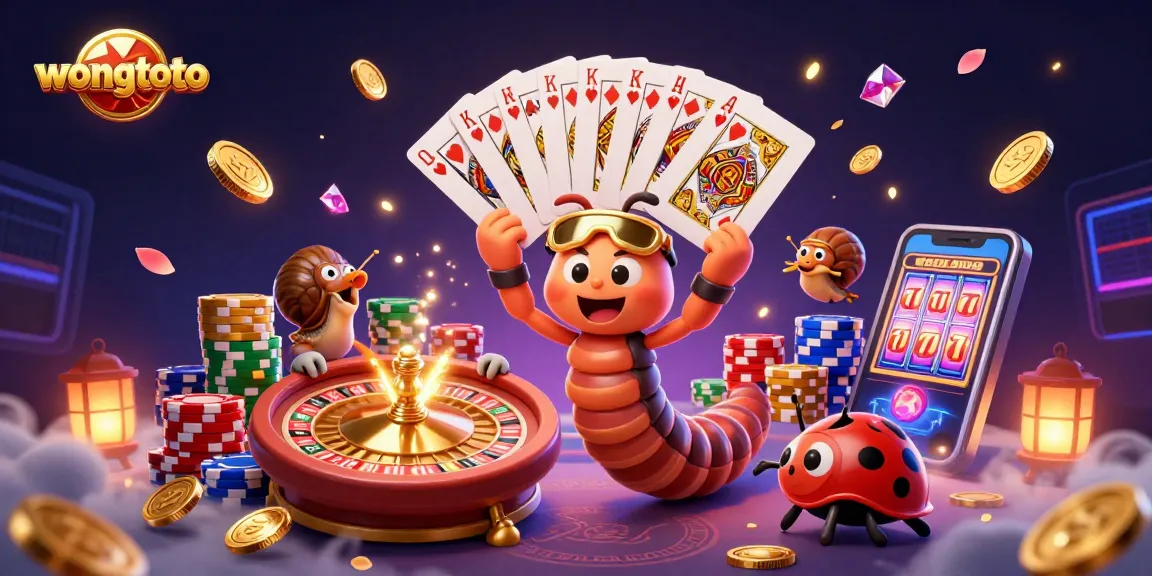 Experience the excitement of wongtoto with colorful casino characters and vibrant gaming elements.